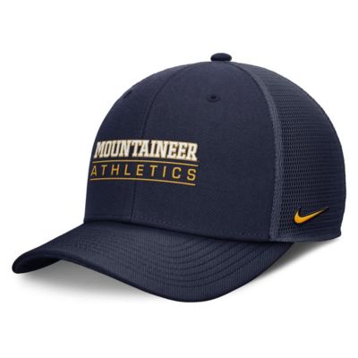 Men's NCAA Nike West Virginia Mountaineers Rise Adjustable Hat, Navy Blue