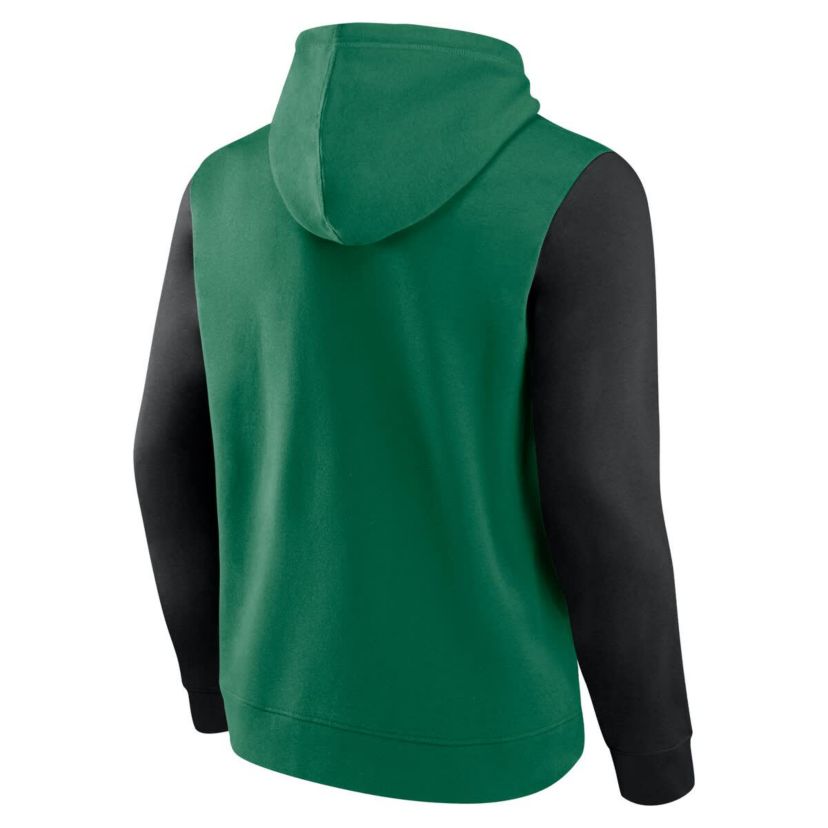 NHL Logo Athletic Kelly Dallas Stars Deliver Fleece Pullover Hoodie