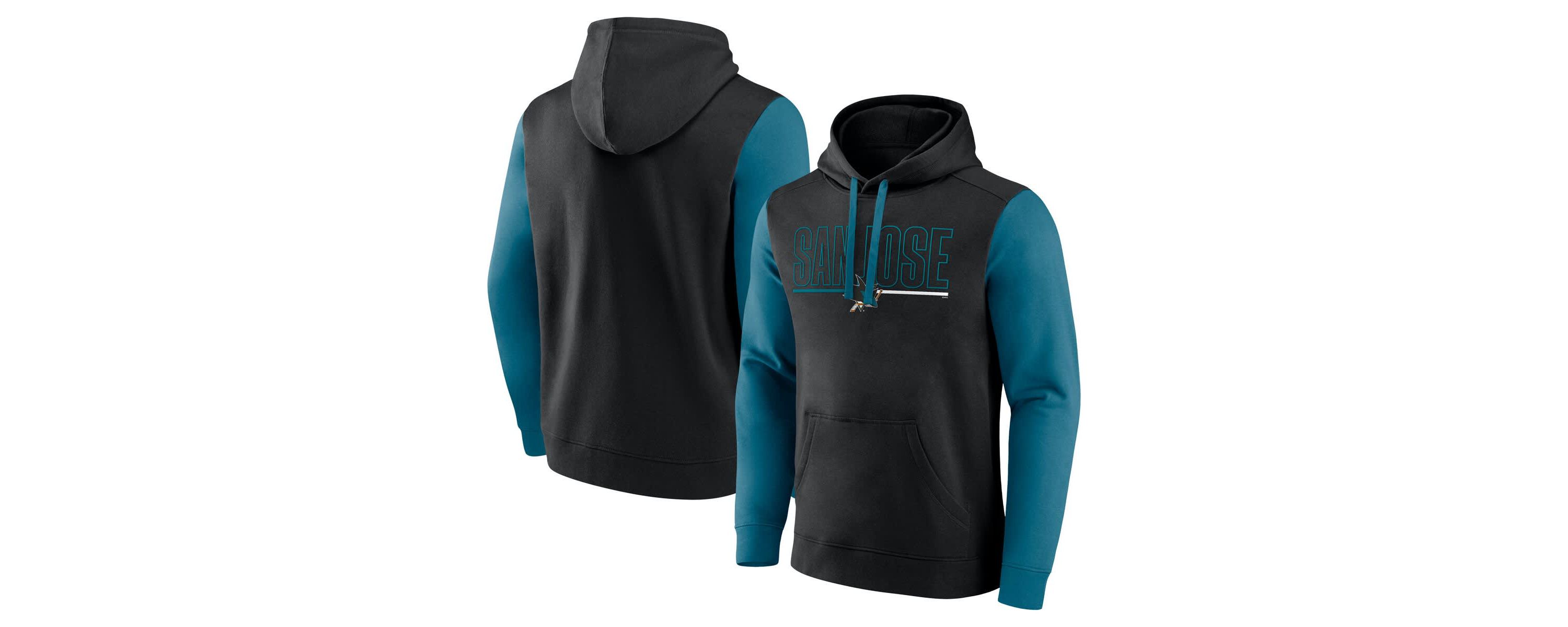 NHL Logo Athletic San Jose Sharks Deliver Fleece Pullover Hoodie