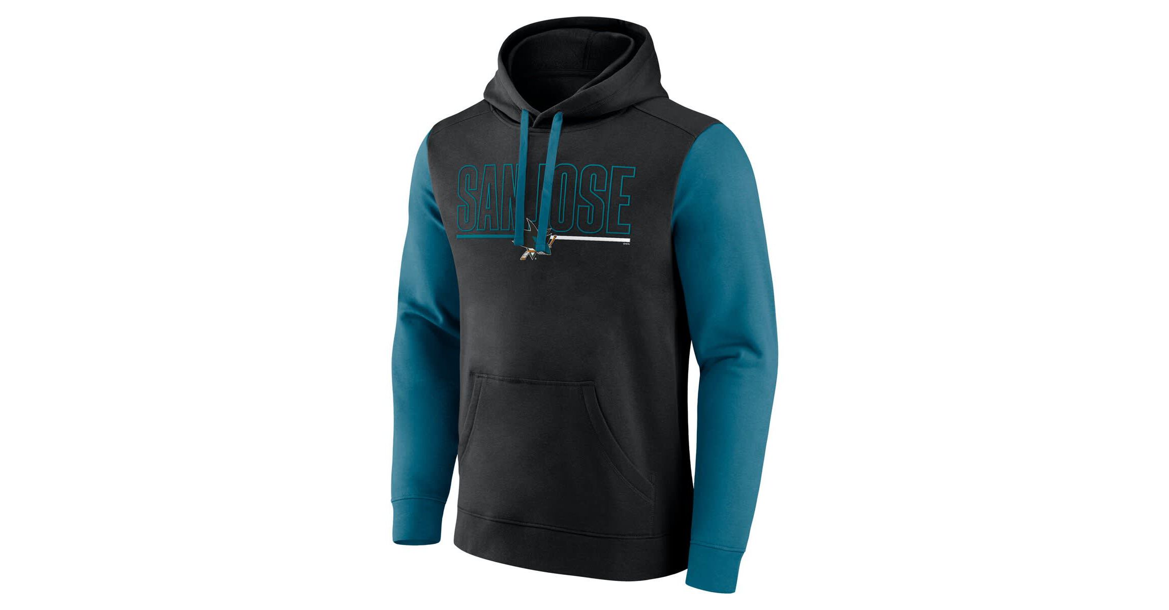 NHL Logo Athletic San Jose Sharks Deliver Fleece Pullover Hoodie