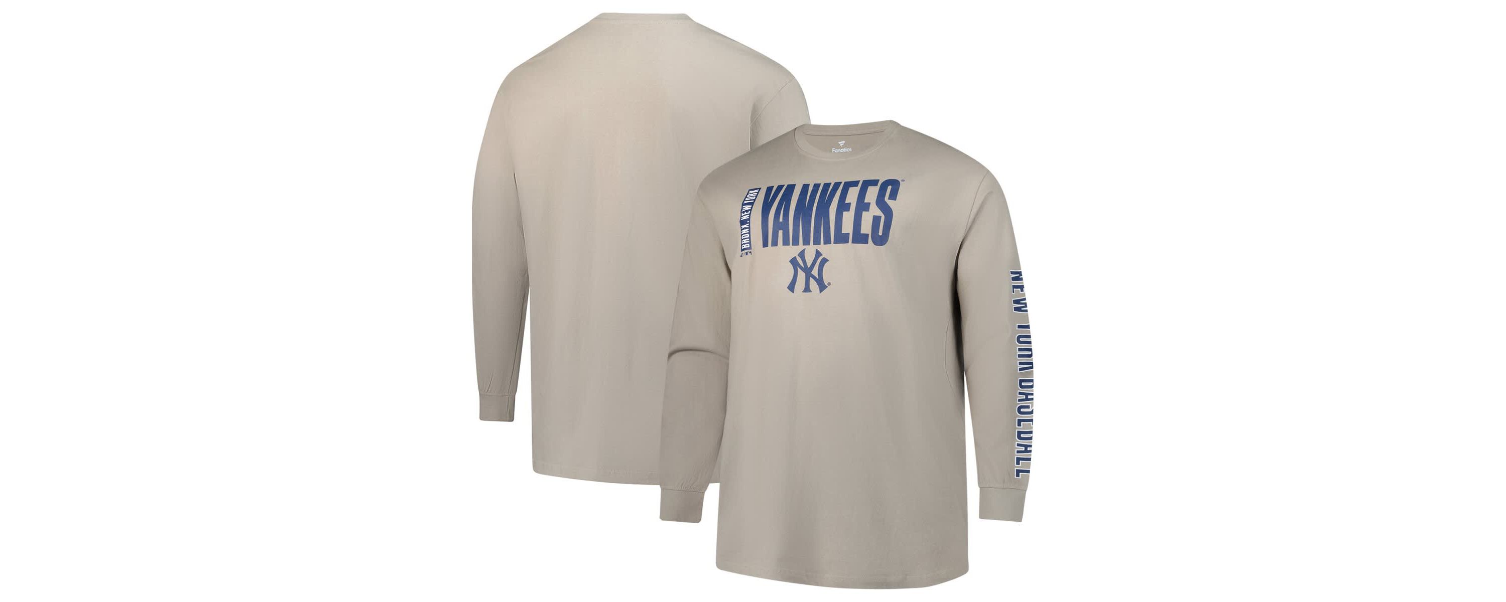 MLB New York Yankees Big & Tall Two-Hit Long Sleeve T-Shirt