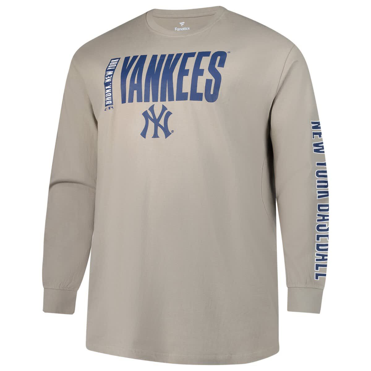 MLB New York Yankees Big & Tall Two-Hit Long Sleeve T-Shirt