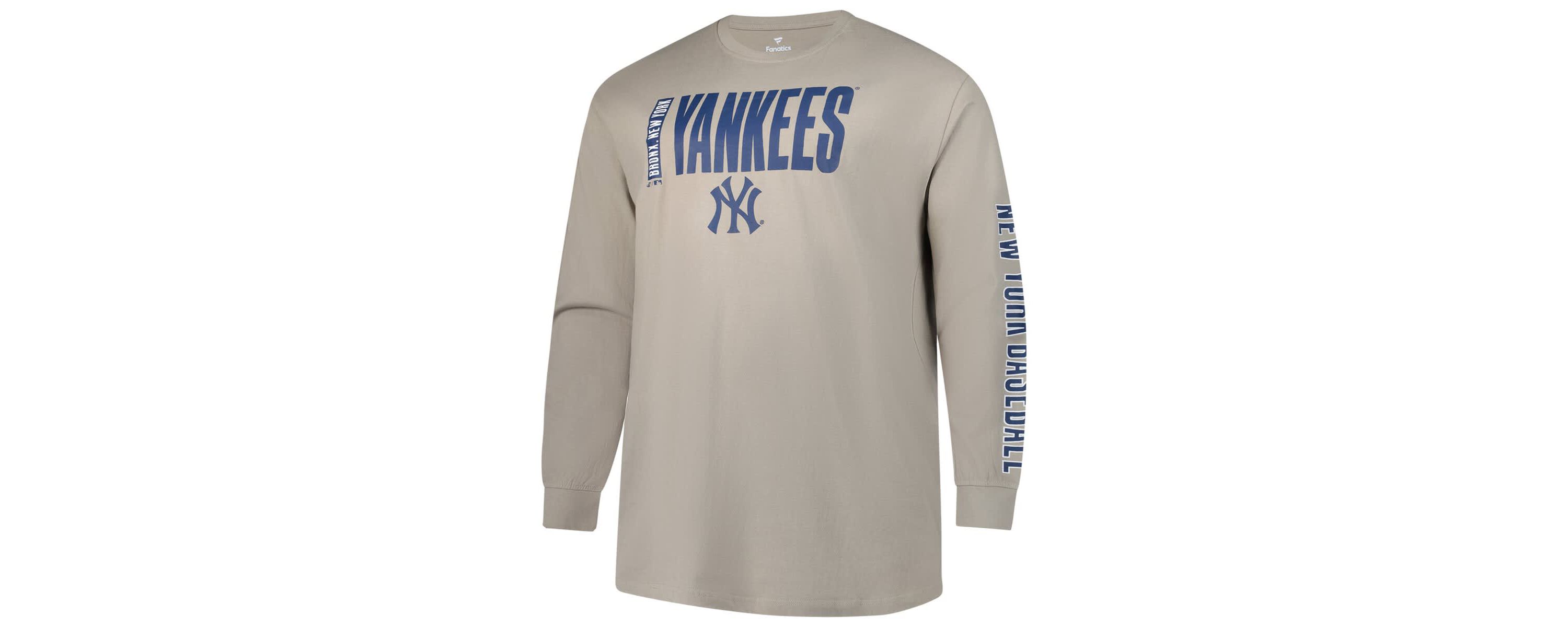 MLB New York Yankees Big & Tall Two-Hit Long Sleeve T-Shirt