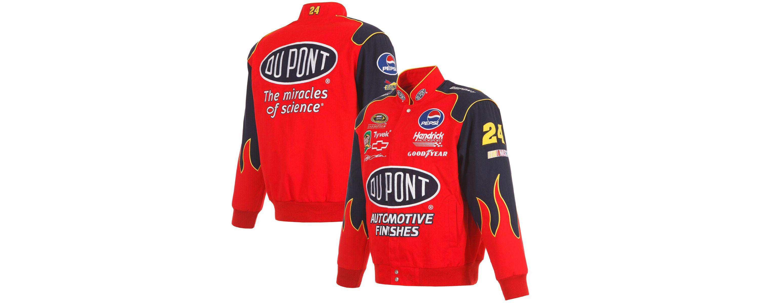 NASCAR Jeff Gordon DuPont Twill Driver Uniform Full-Snap Jacket