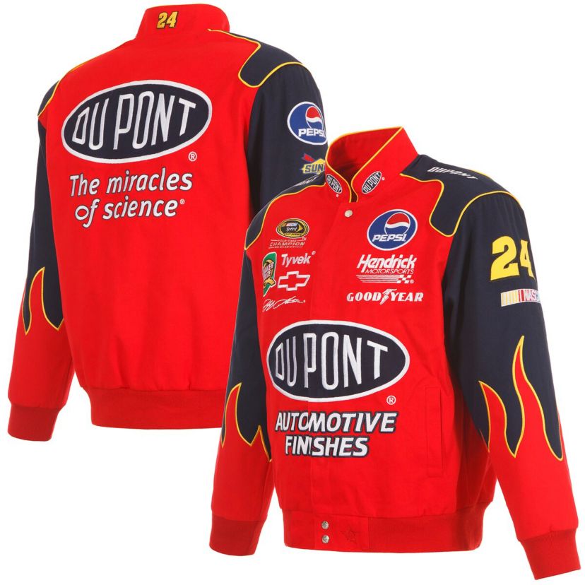 NASCAR Jeff Gordon DuPont Twill Driver Uniform Full-Snap Jacket