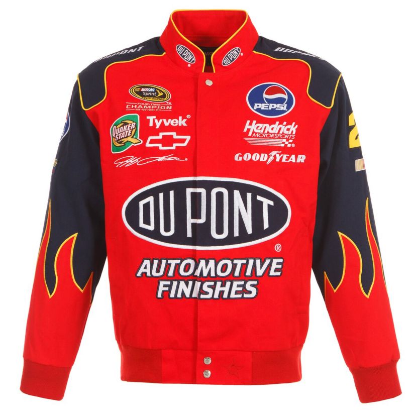 NASCAR Jeff Gordon DuPont Twill Driver Uniform Full-Snap Jacket