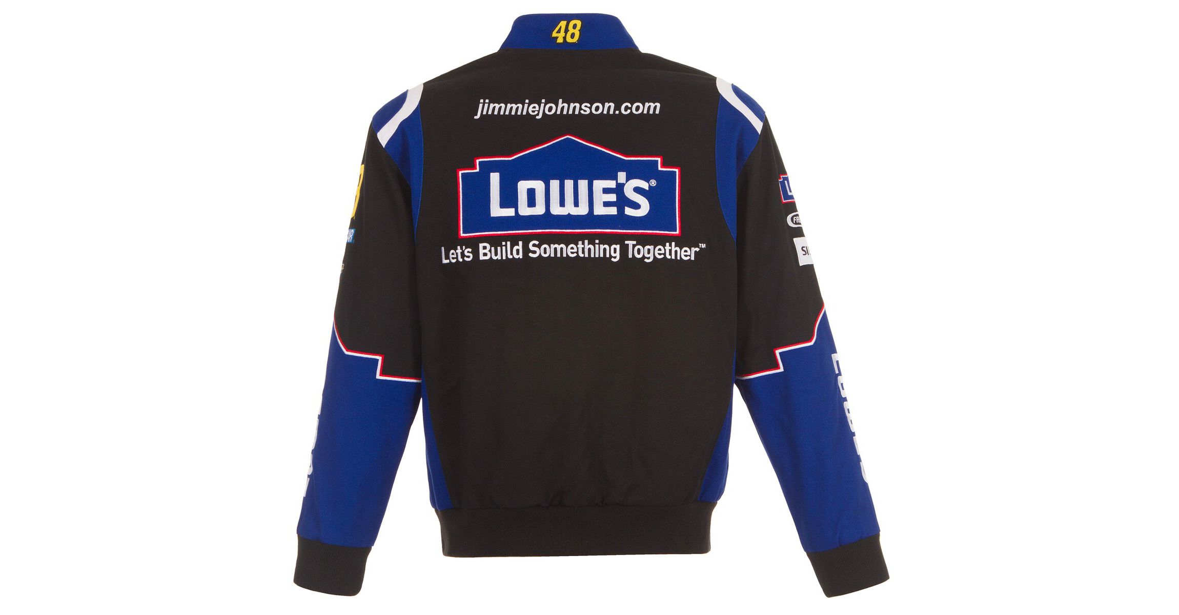NASCAR Jimmie Johnson Lowes Twill Driver Uniform Full-Snap Jacket