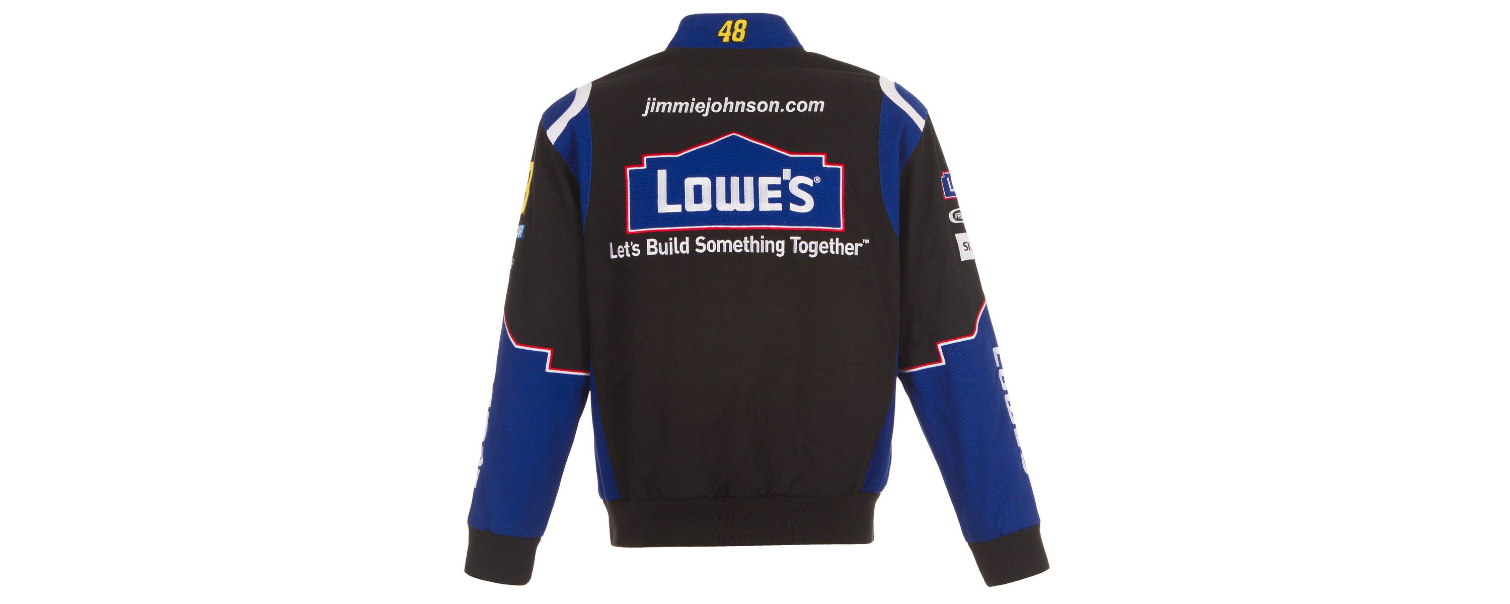NASCAR Jimmie Johnson Lowes Twill Driver Uniform Full-Snap Jacket