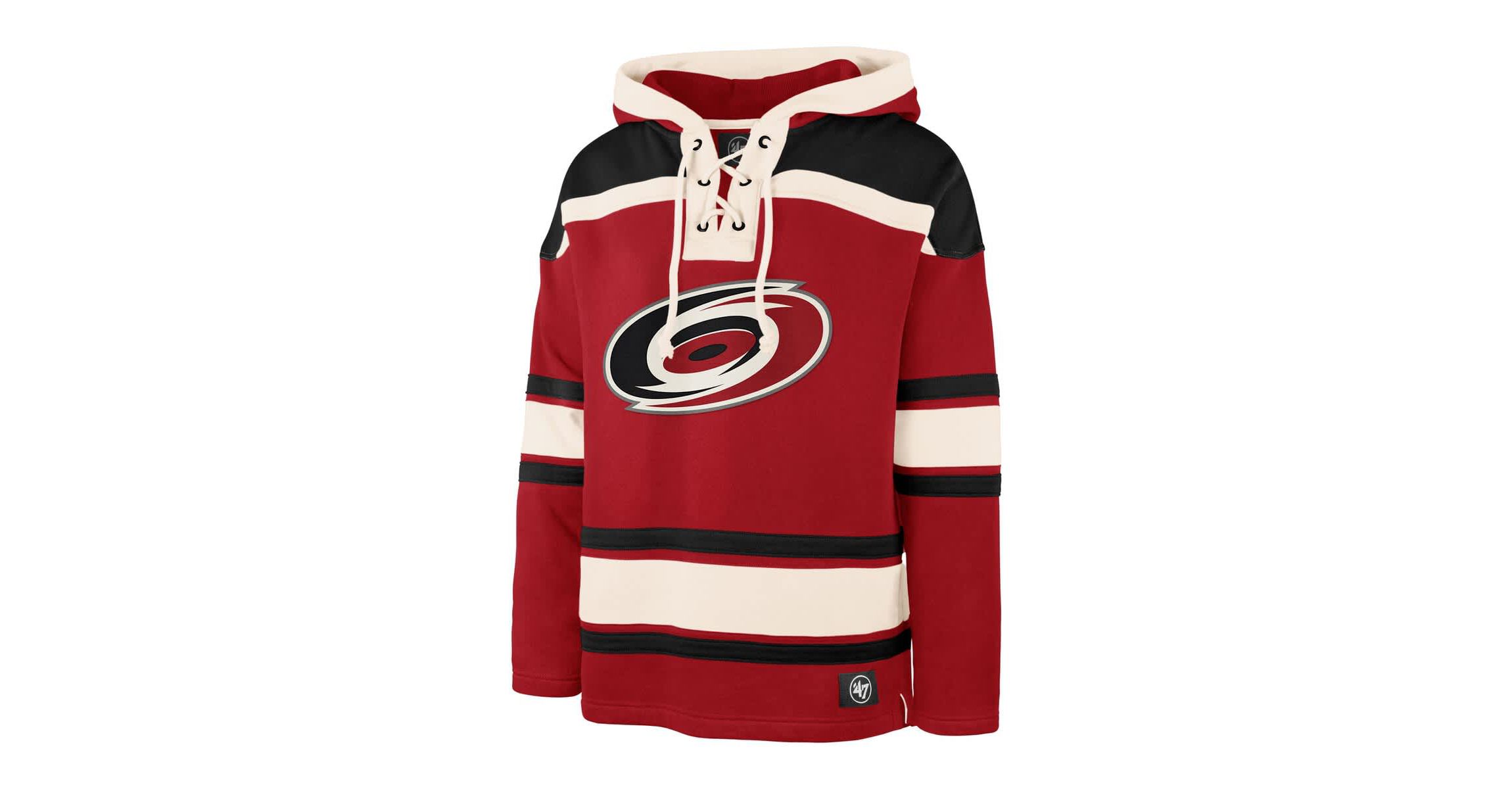 NHL Sebastian Aho Carolina Hurricanes Player Name & Number Lacer Pullover Hoodie