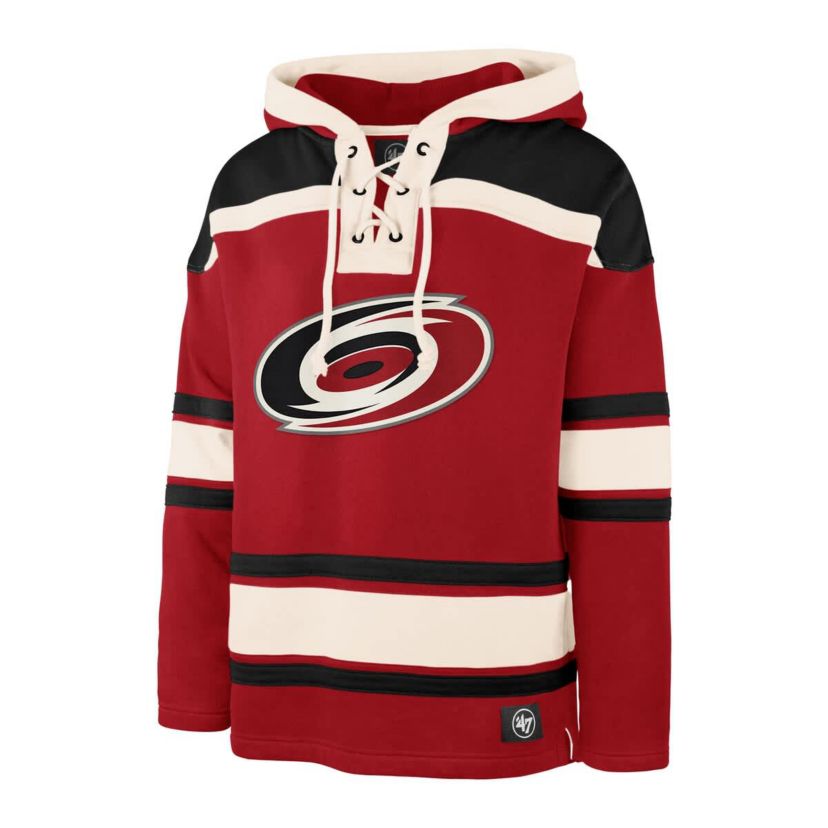 NHL Sebastian Aho Carolina Hurricanes Player Name & Number Lacer Pullover Hoodie