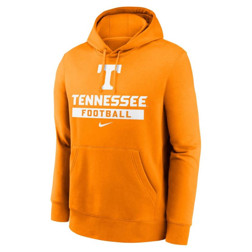 NCAA Nike Tennessee Tennessee Volunteers Football Stack Club Fleece Pullover Hoodie