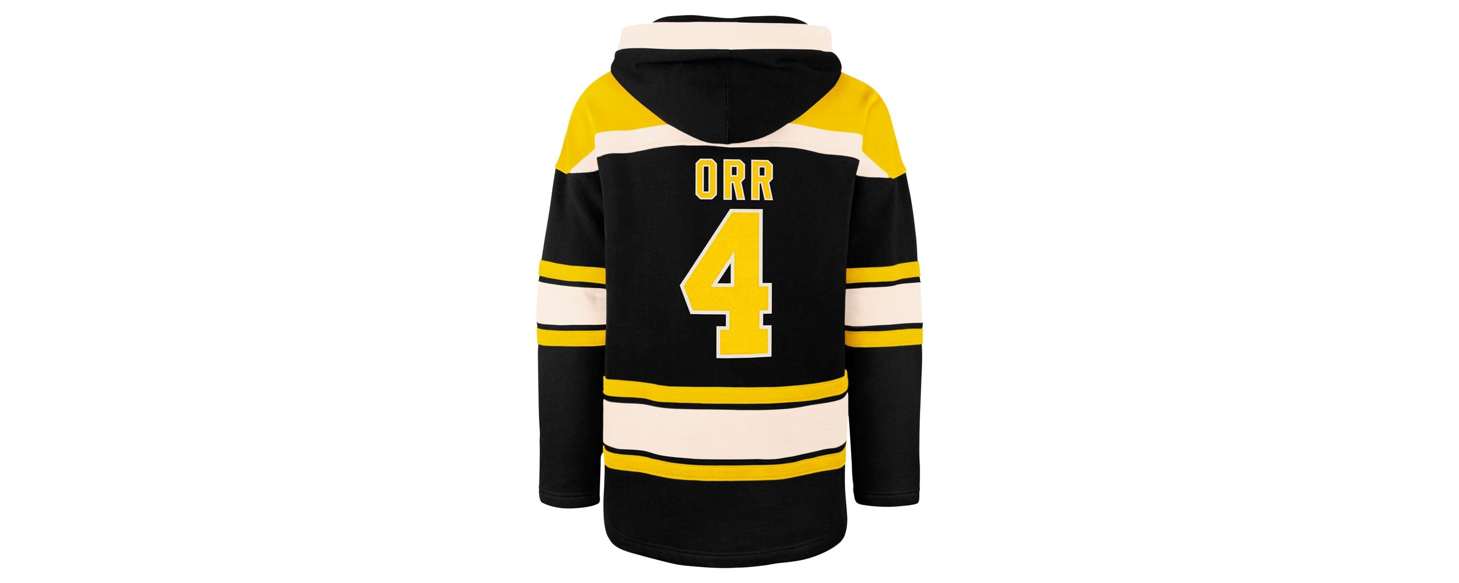 NHL Bobby Orr Retired Player Name & Number Lacer Pullover Hoodie