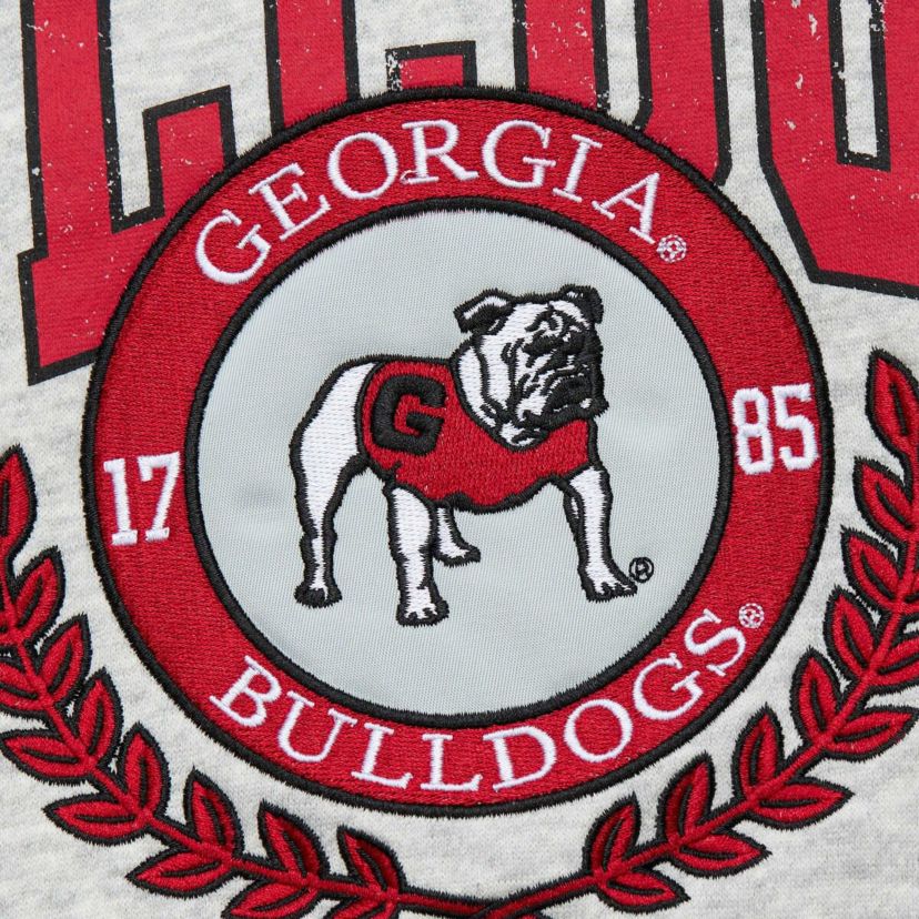 NCAA Georgia Bulldogs Arched Fleece Crewneck Pullover Sweatshirt