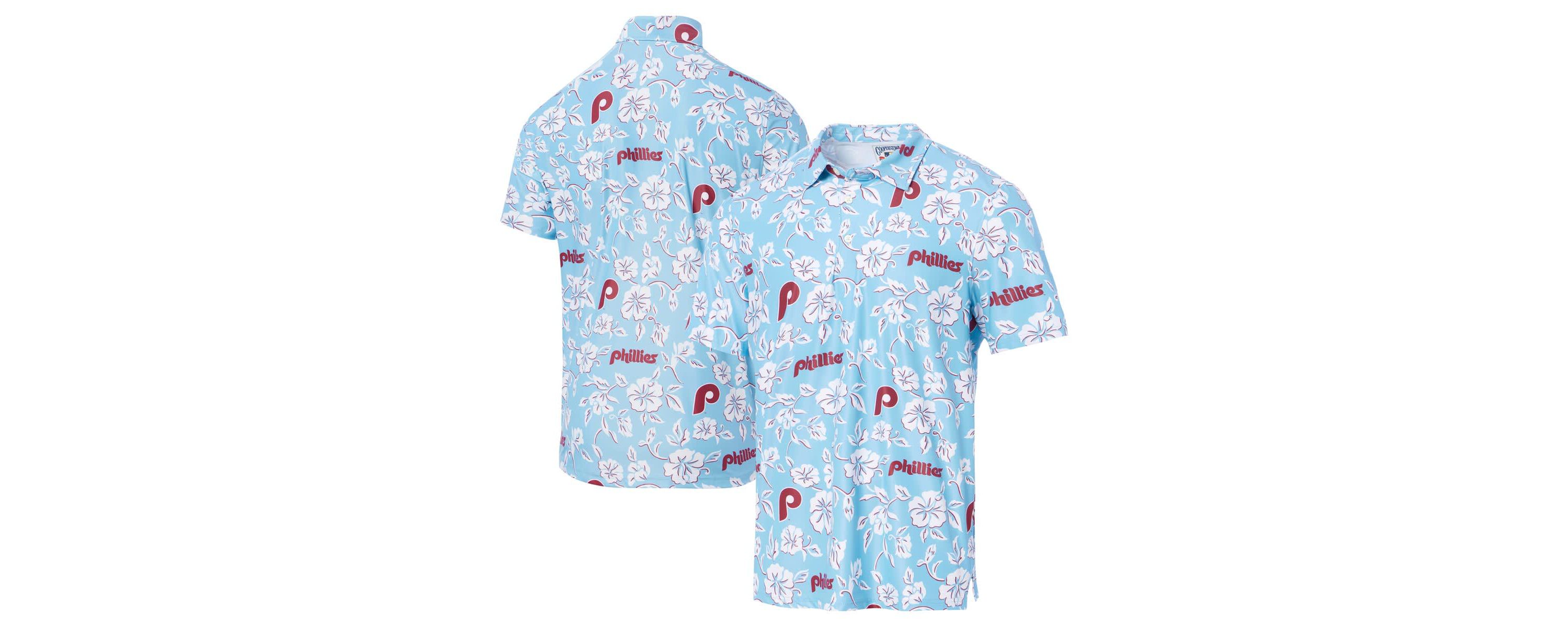 MLB Light Philadelphia Phillies Cooperstown Collection Performance Polo