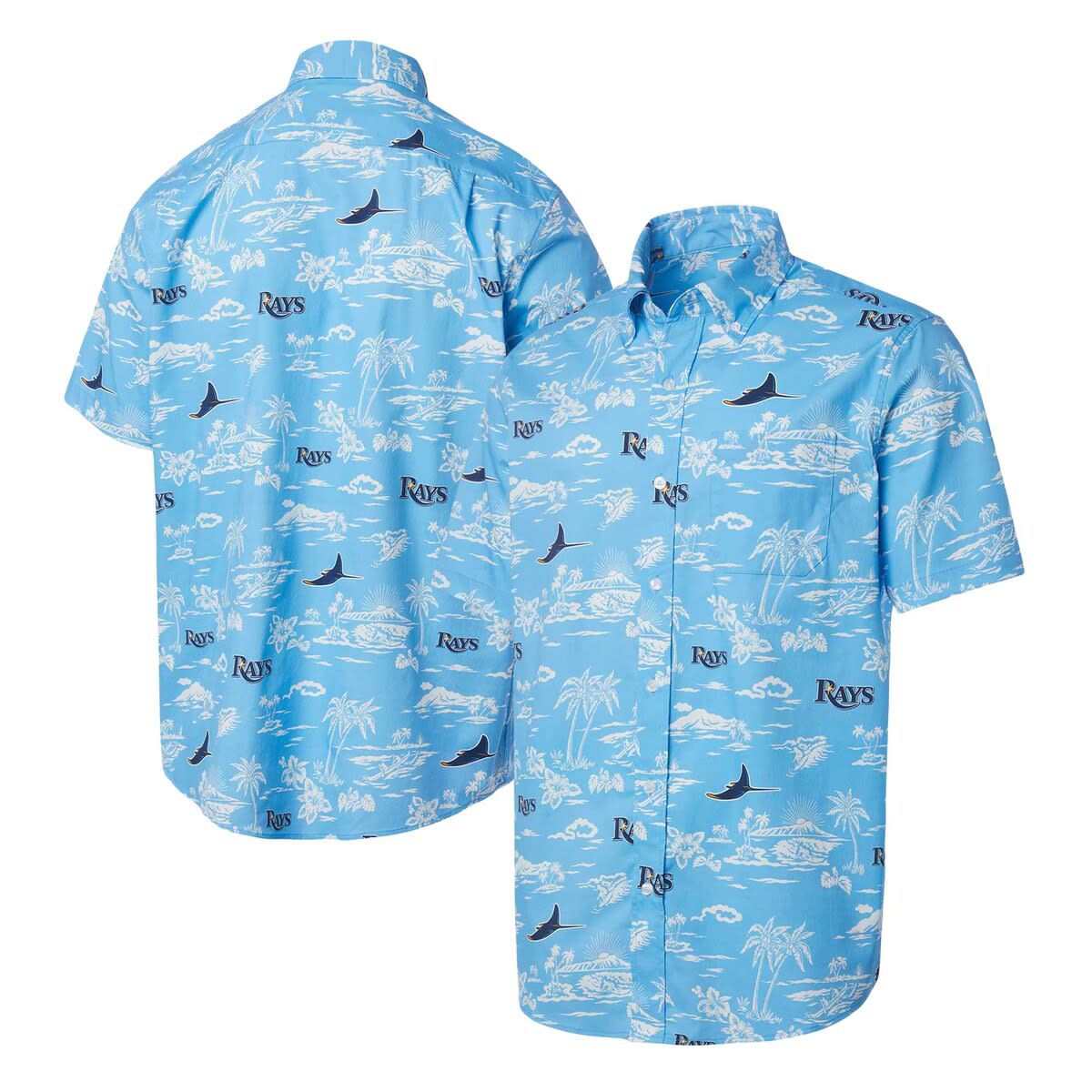 MLB Light Tampa Bay Rays Kekai Button-Down Shirt