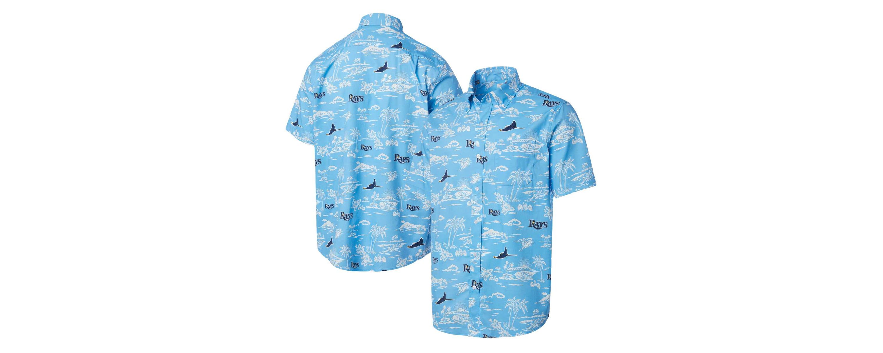 MLB Light Tampa Bay Rays Kekai Button-Down Shirt