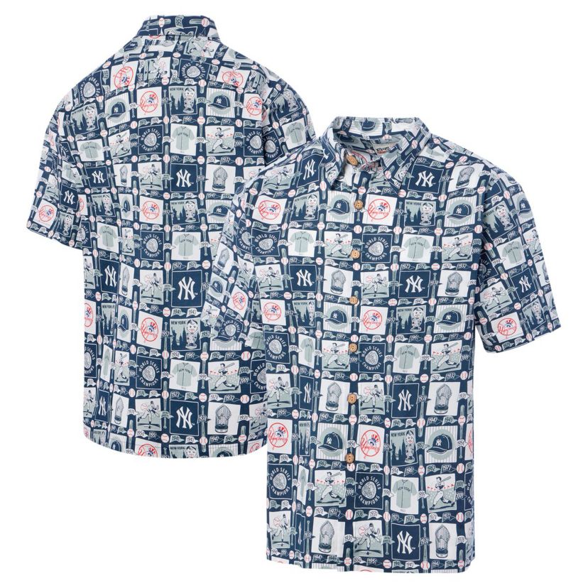 MLB New York Yankees s Scenic Button-Up Shirt