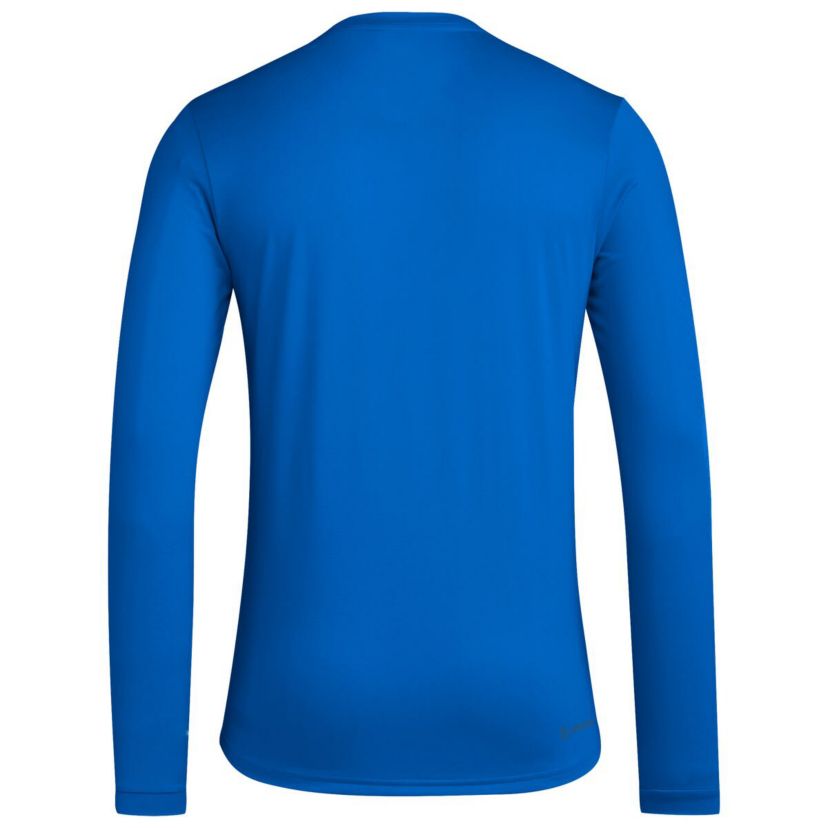 NCAA Kansas Jayhawks Alternate Pre-Game Hook AEROREADY Long Sleeve T-Shirt