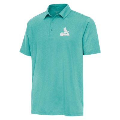 Antigua Men's MLB St. Louis Cardinals Par 3 Polo, Mint, Large