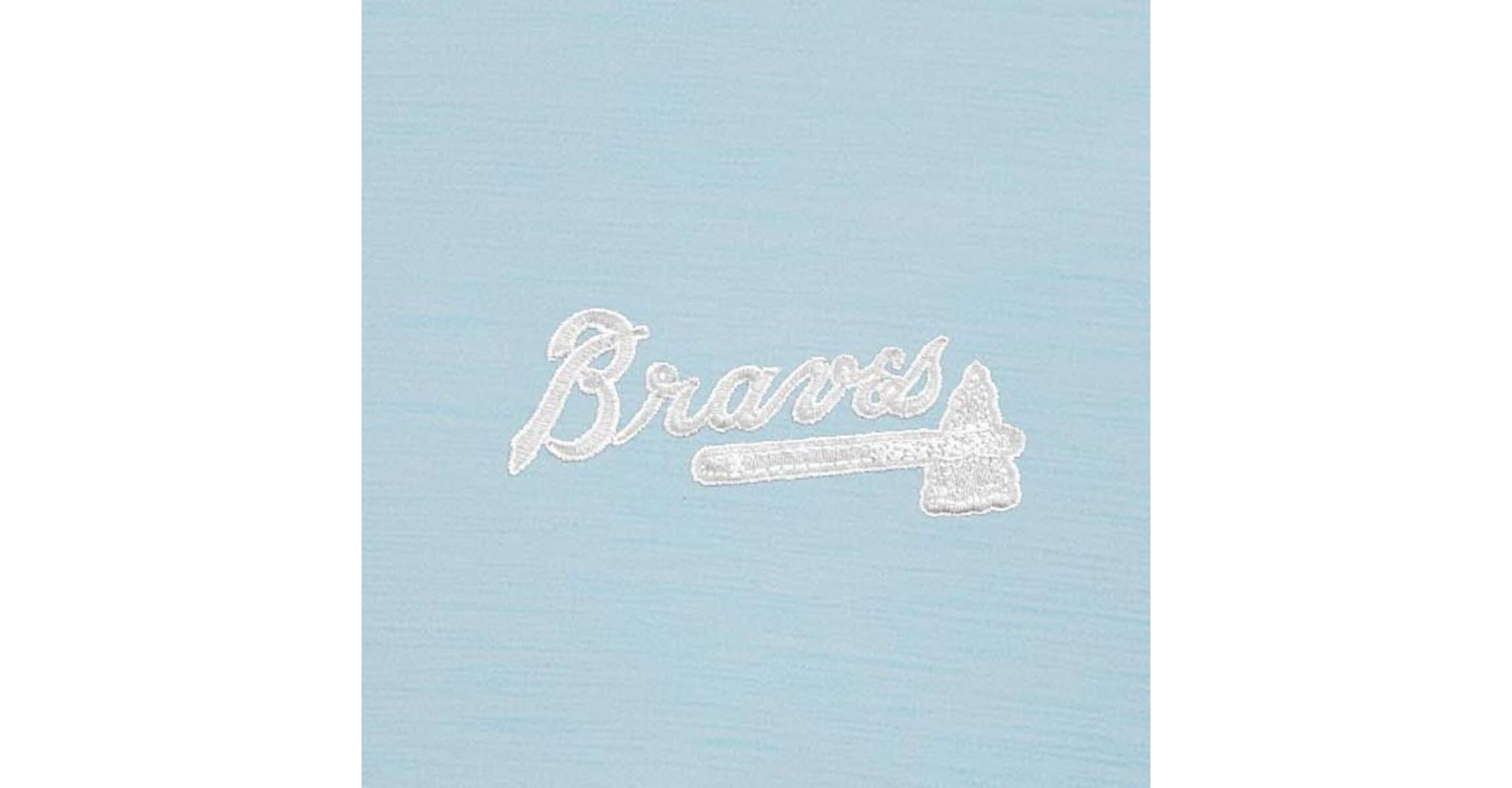 MLB Powder Atlanta Braves Bright Quarter-Zip Pullover Top