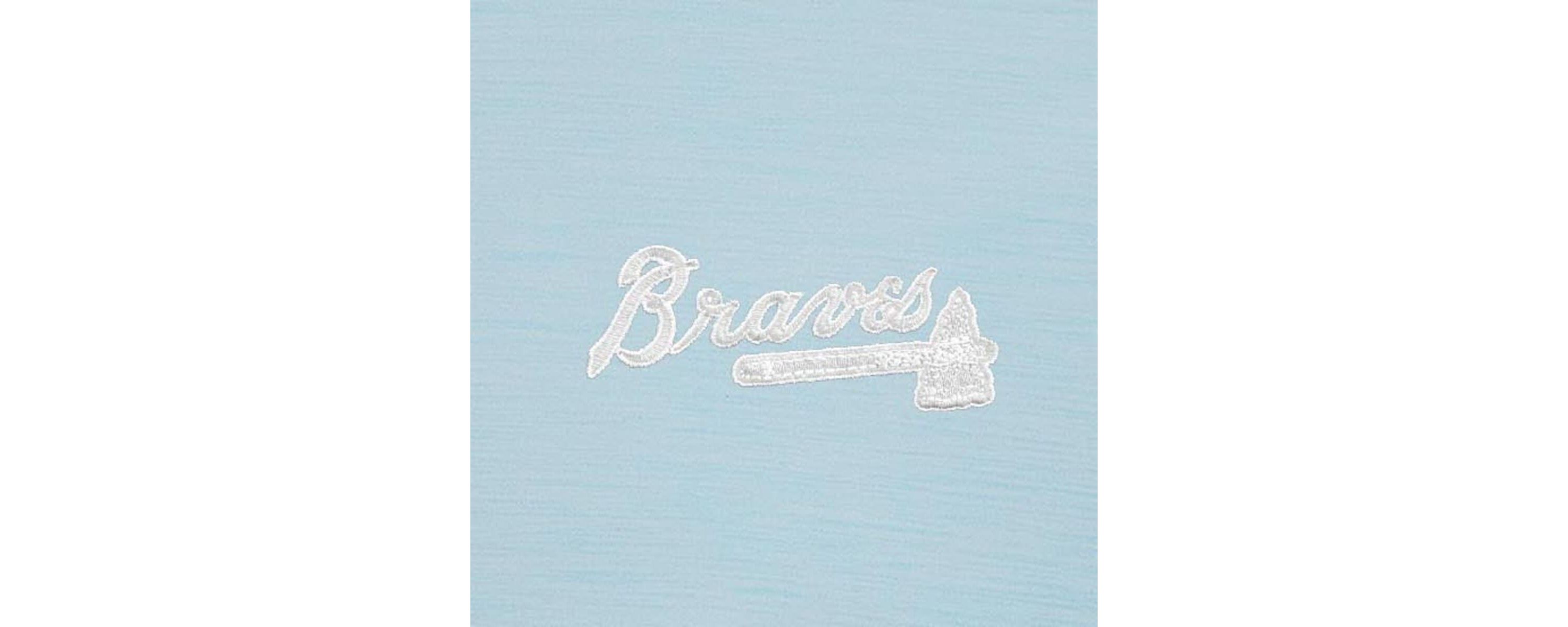 MLB Powder Atlanta Braves Bright Quarter-Zip Pullover Top