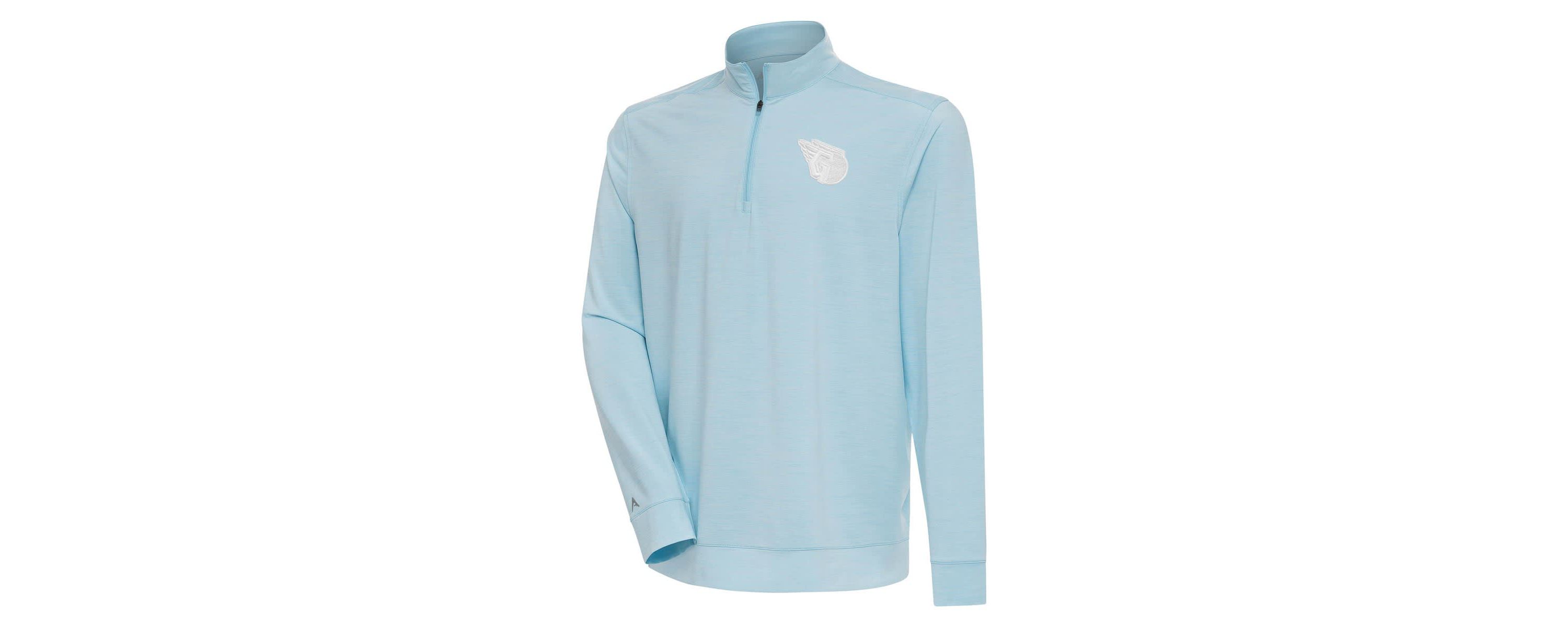MLB Powder Cleveland Guardians Bright Quarter-Zip Pullover Top