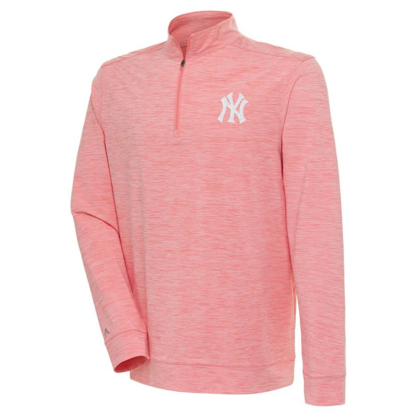 MLB New York Yankees Bright Quarter-Zip Pullover Top