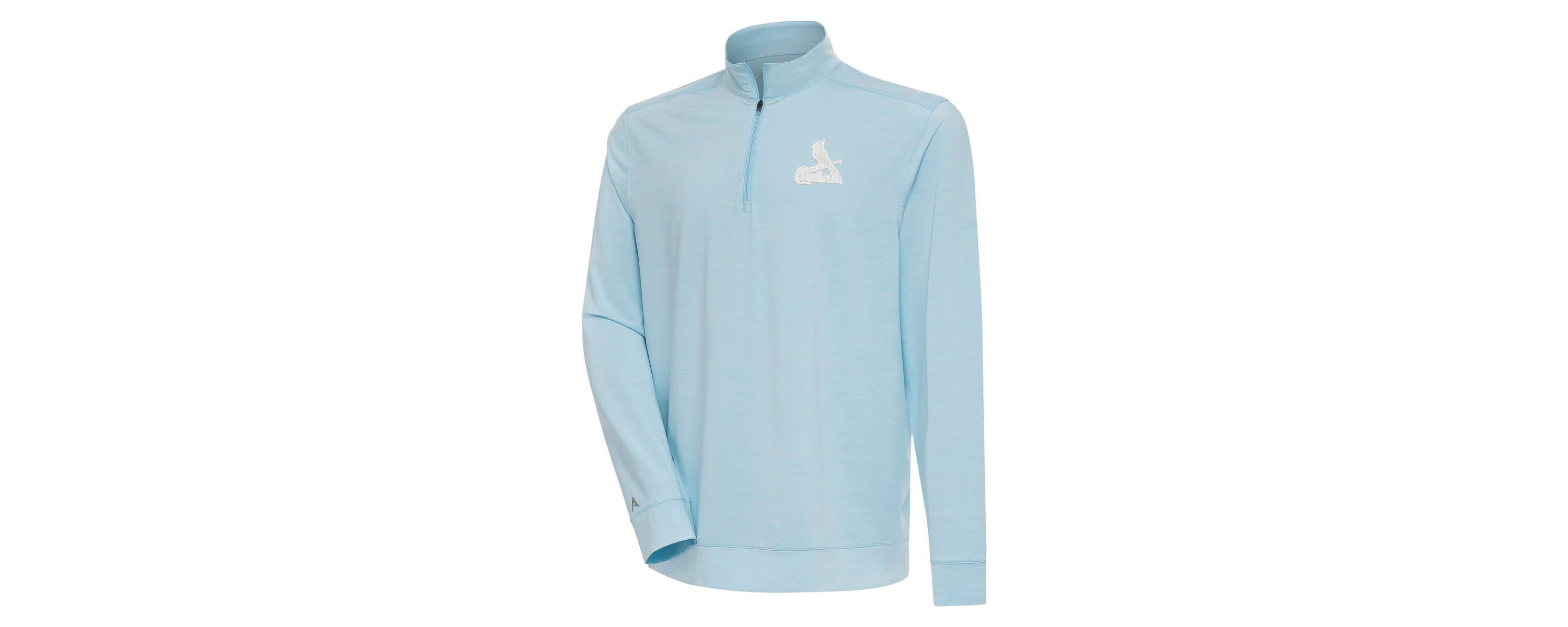 MLB Powder St. Louis Cardinals Bright Quarter-Zip Pullover Top