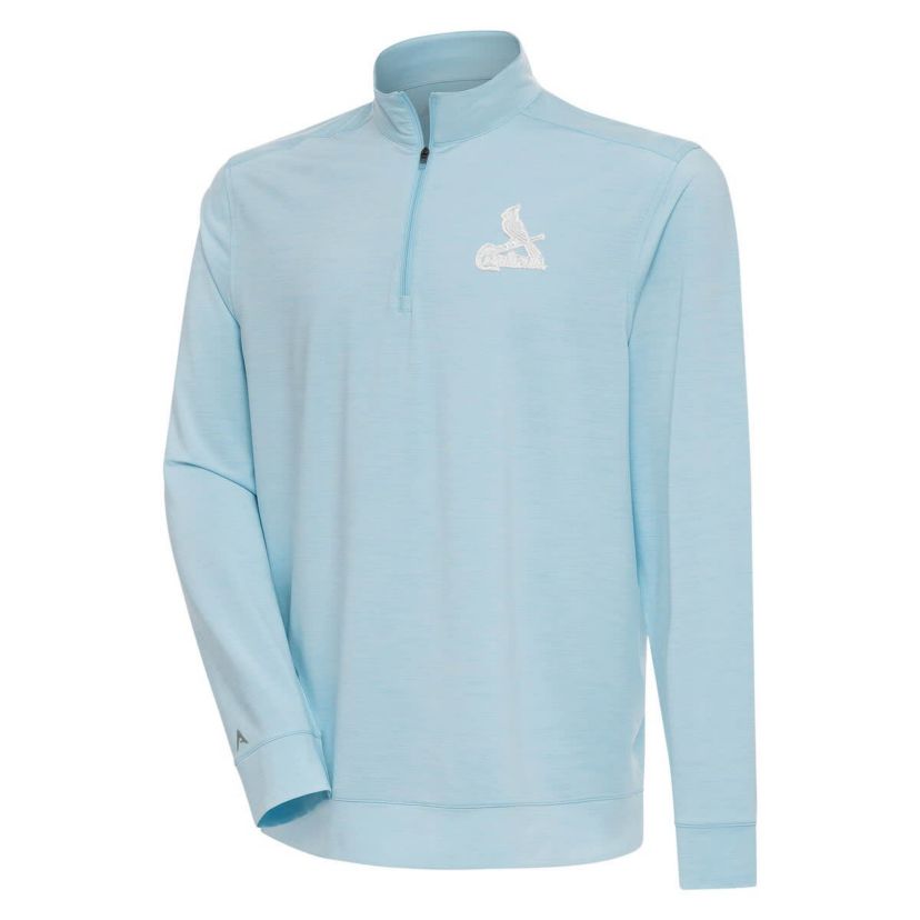 MLB Powder St. Louis Cardinals Bright Quarter-Zip Pullover Top