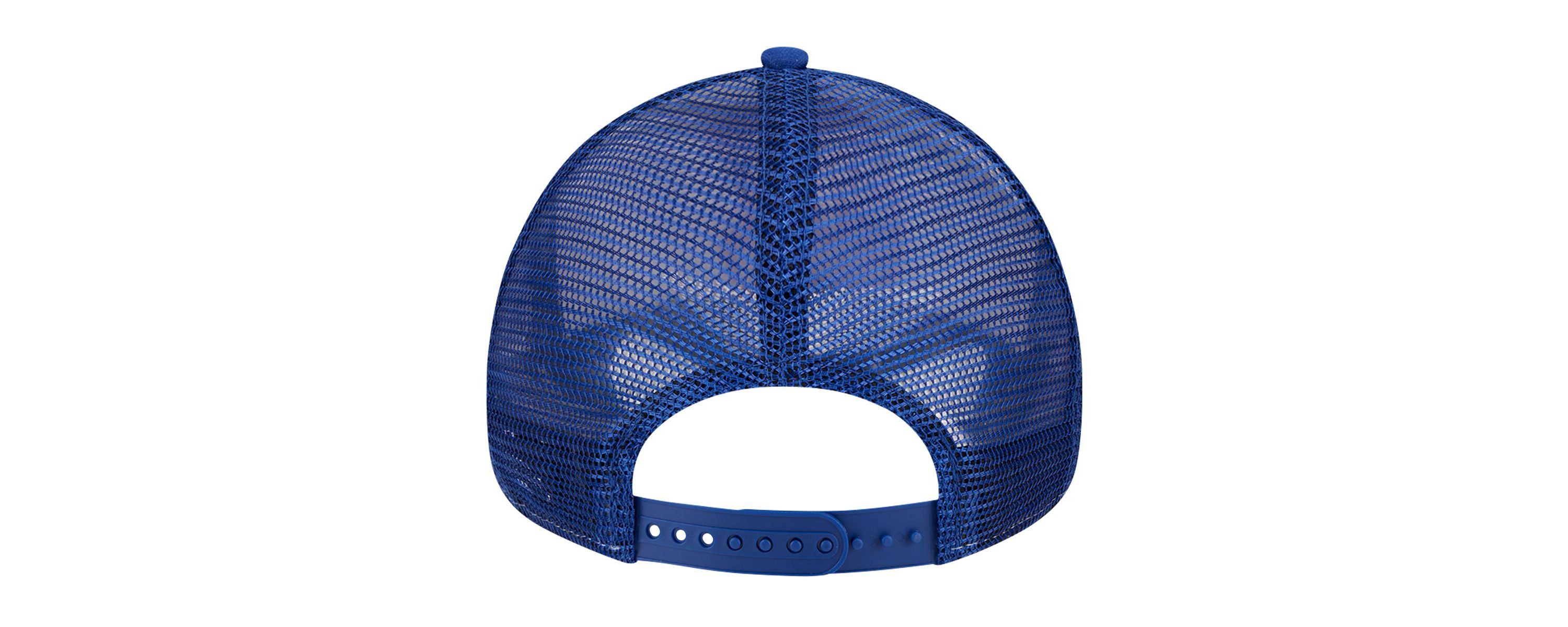 MLB White/Royal Atlanta Braves Checkered Flag A-Frame Trucker 9FORTY Adjustable Hat