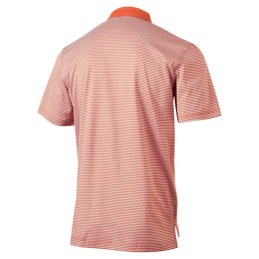 NCAA Texas Texas Longhorns Forty Acres Commander Supima Stripe Polo