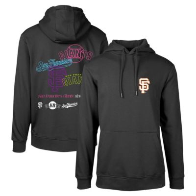 Levelwear Men's MLB San Francisco Giants Podium Vintage Pullover Hoodie, Black, Large