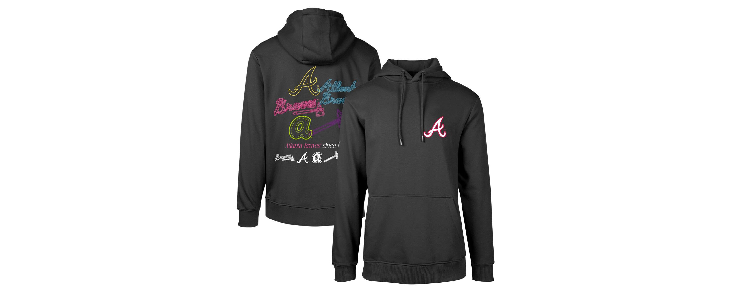 MLB Atlanta Braves Podium Vintage Pullover Hoodie
