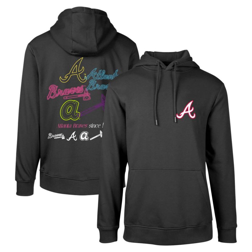 MLB Atlanta Braves Podium Vintage Pullover Hoodie