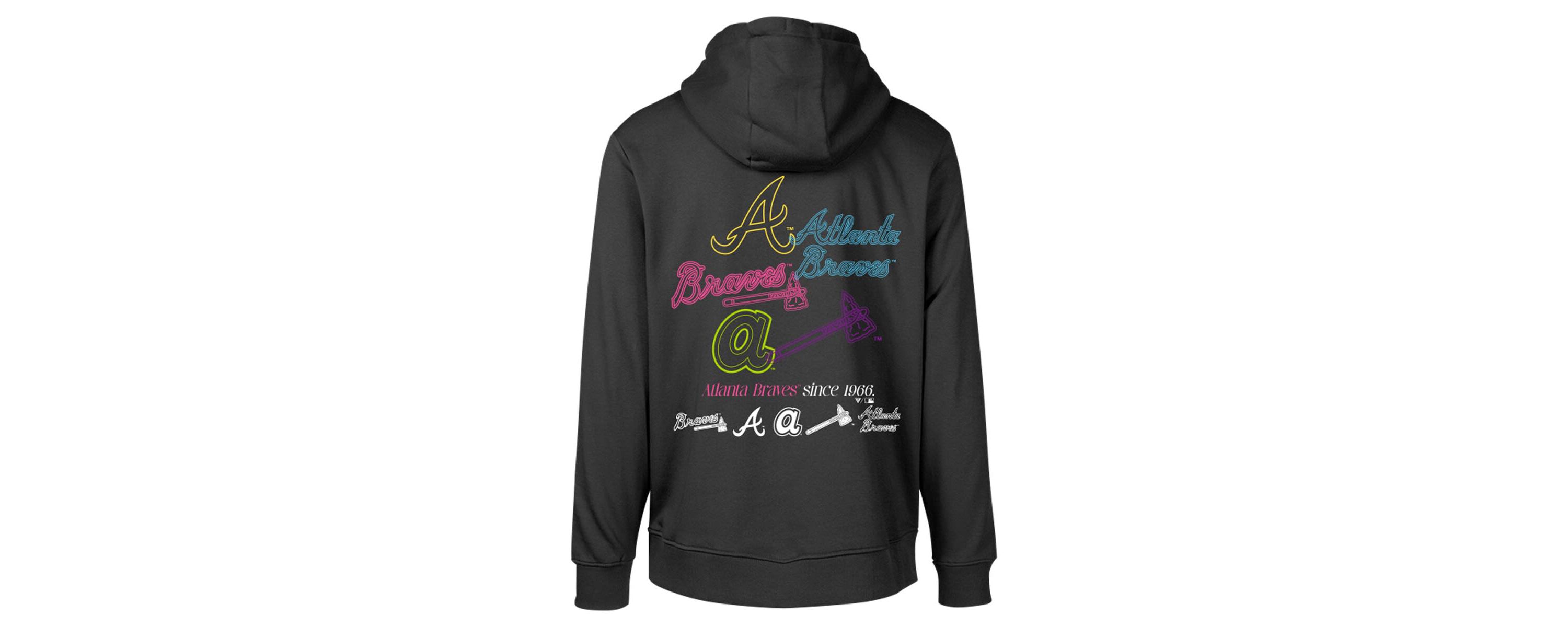 MLB Atlanta Braves Podium Vintage Pullover Hoodie