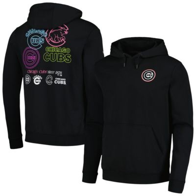 Levelwear Men's MLB Chicago Cubs Podium Vintage Pullover Hoodie, Black, 2XL -  0062002298786