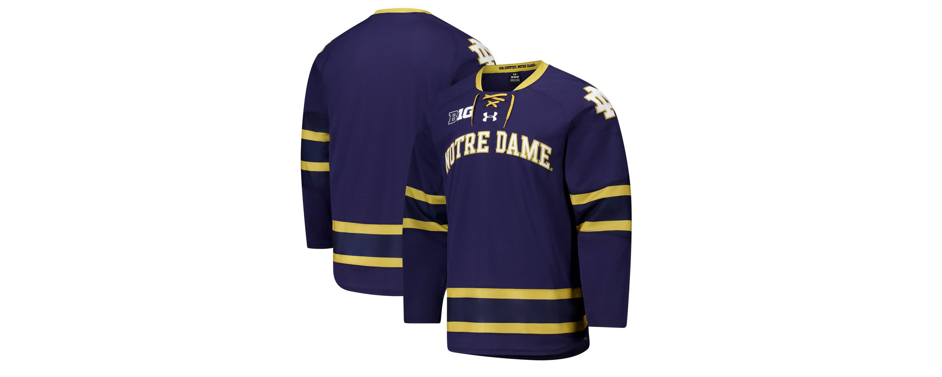 NCAA Under Armour Notre Dame Fighting Irish Replica Hockey Jersey