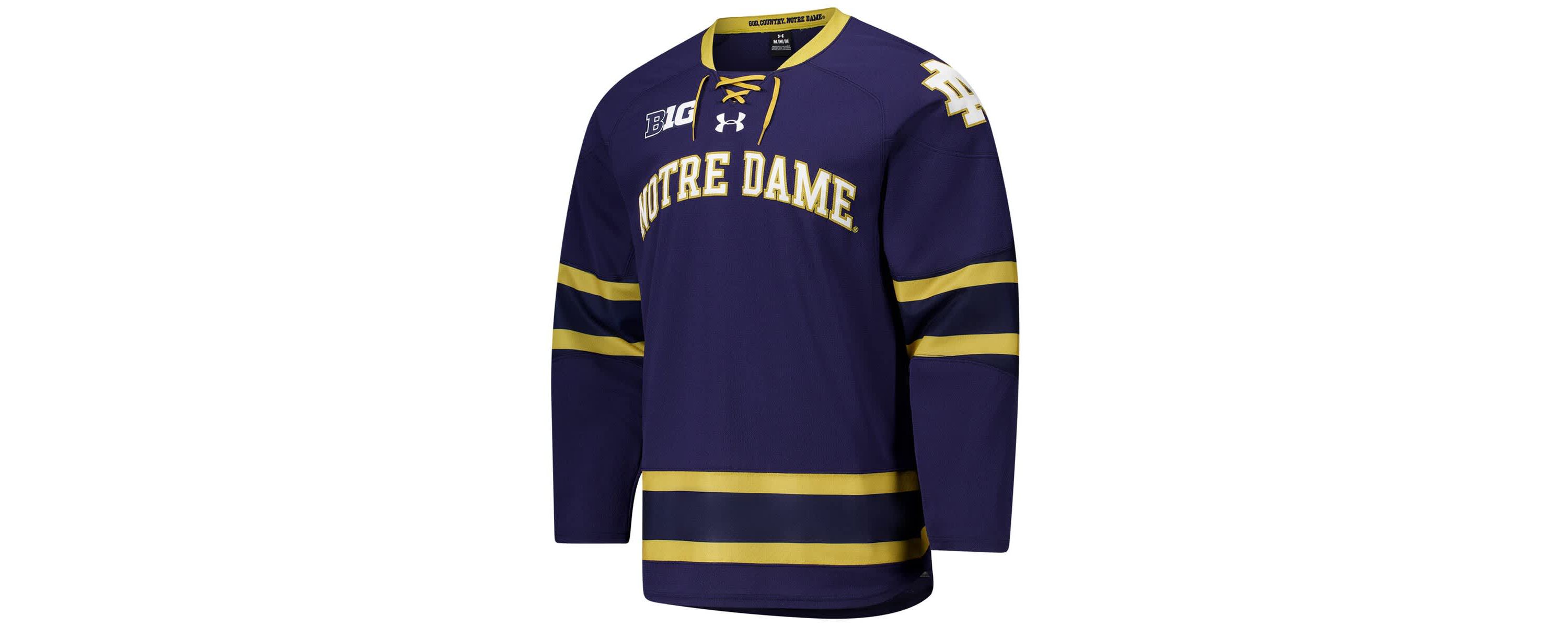 NCAA Under Armour Notre Dame Fighting Irish Replica Hockey Jersey