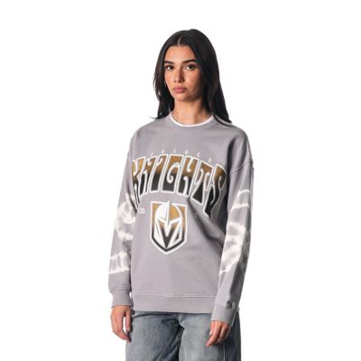 The Wild Collective NHL Unisex Vegas Golden Knights Tie-Dye Double Collar Pullover Sweatshirt