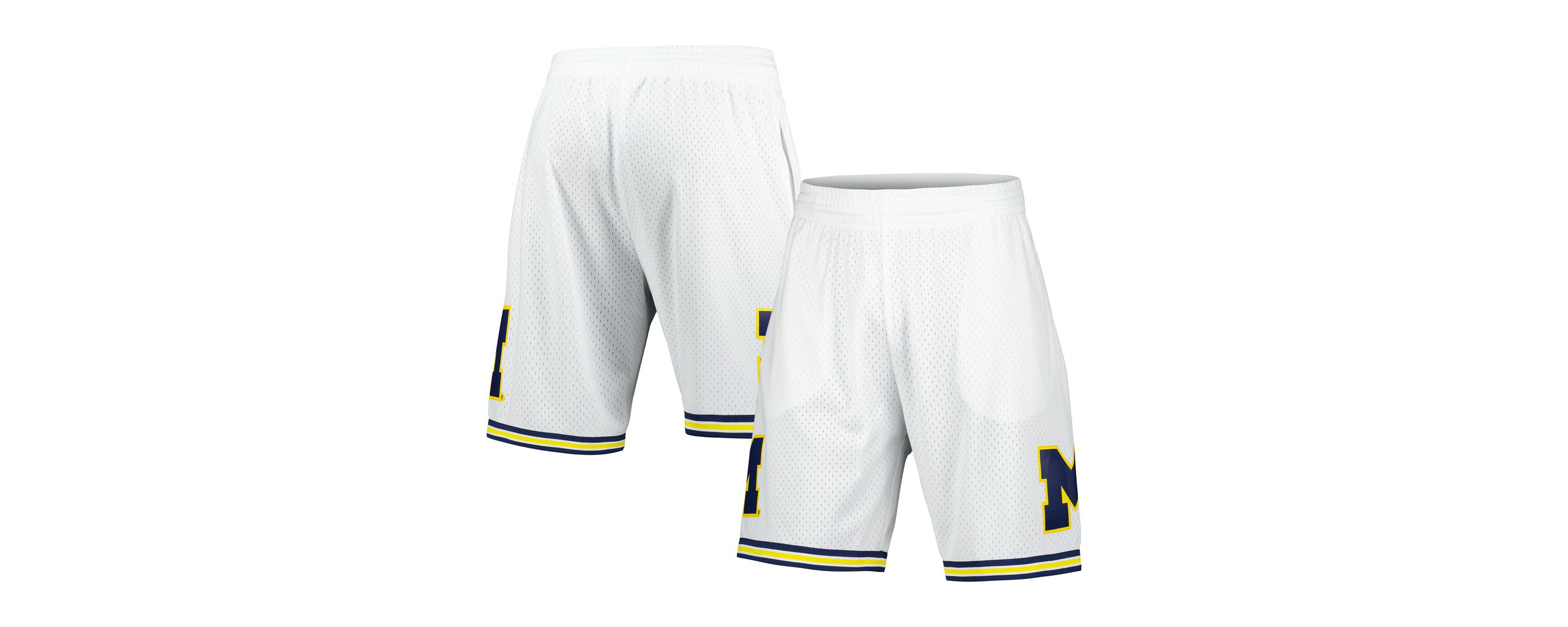 NCAA Michigan Wolverines 1991/92 Throwback Jersey Shorts