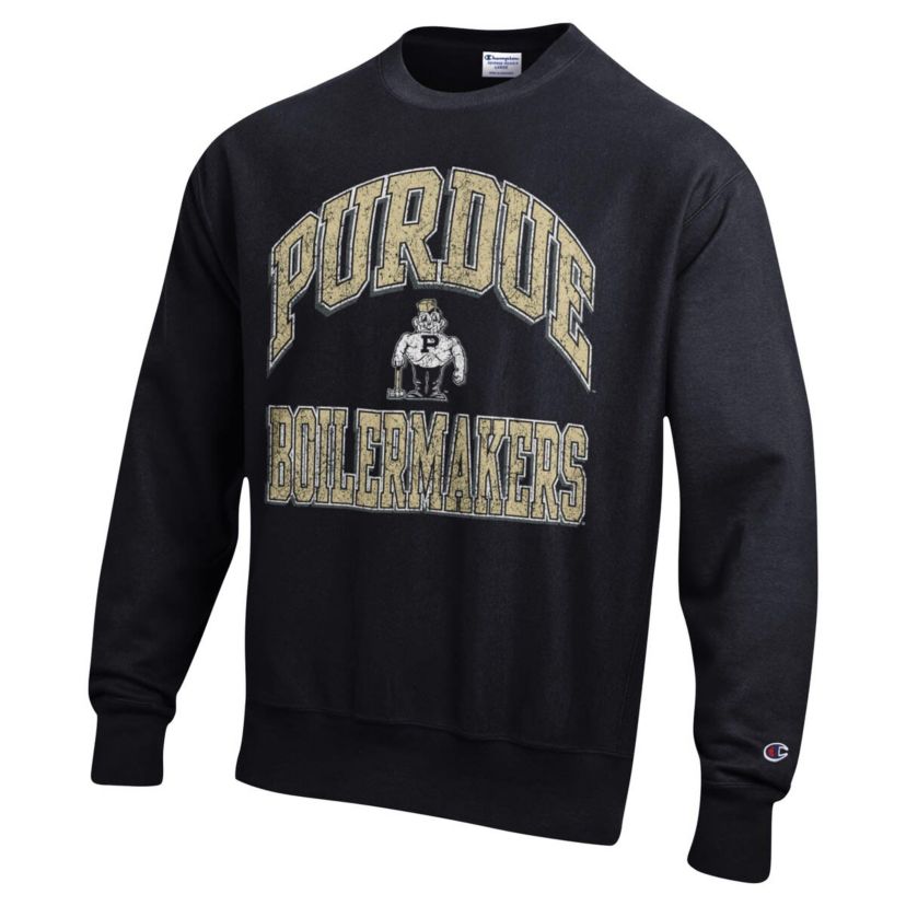 NCAA Purdue Boilermakers Vault Late Night Reverse Weave Pullover Sweatshirt