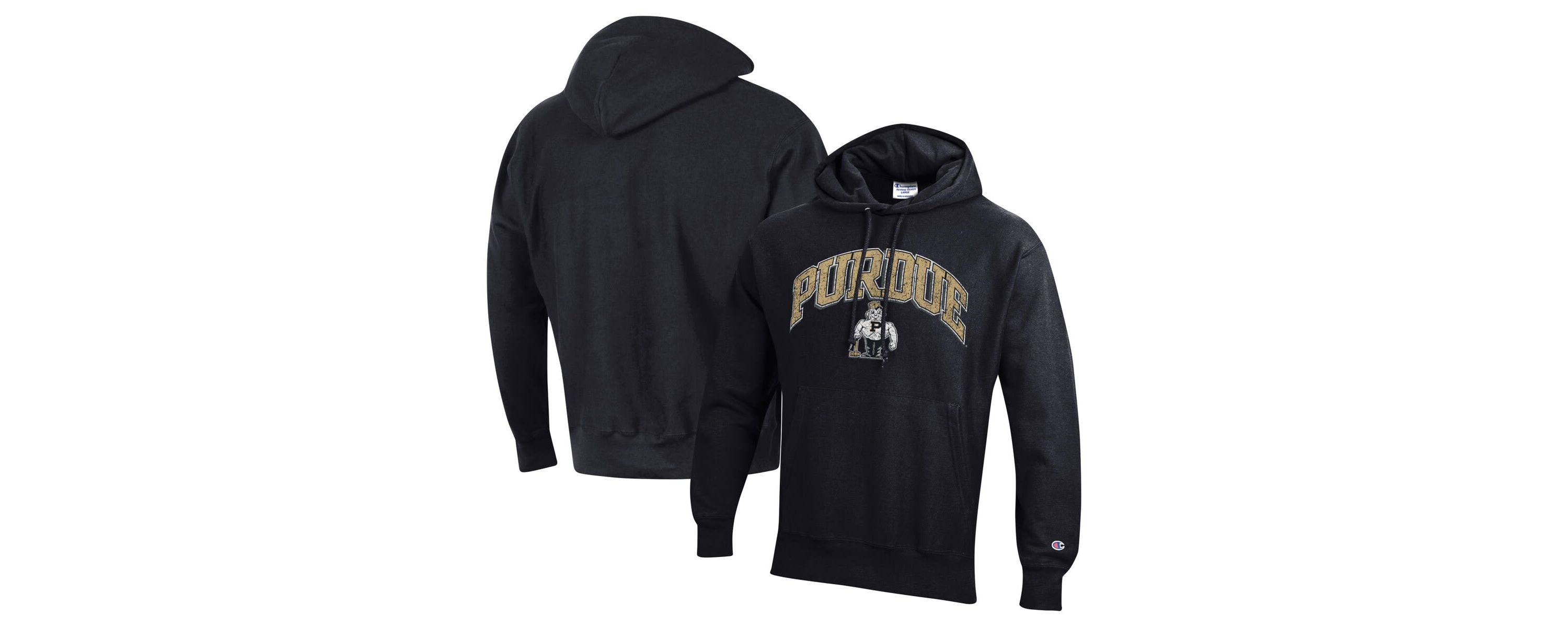 NCAA Purdue Boilermakers Vault Late Night Reverse Weave Pullover Hoodie