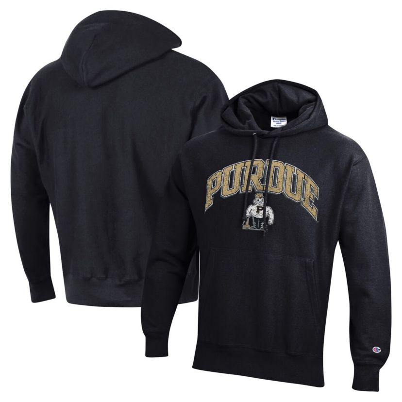 NCAA Purdue Boilermakers Vault Late Night Reverse Weave Pullover Hoodie