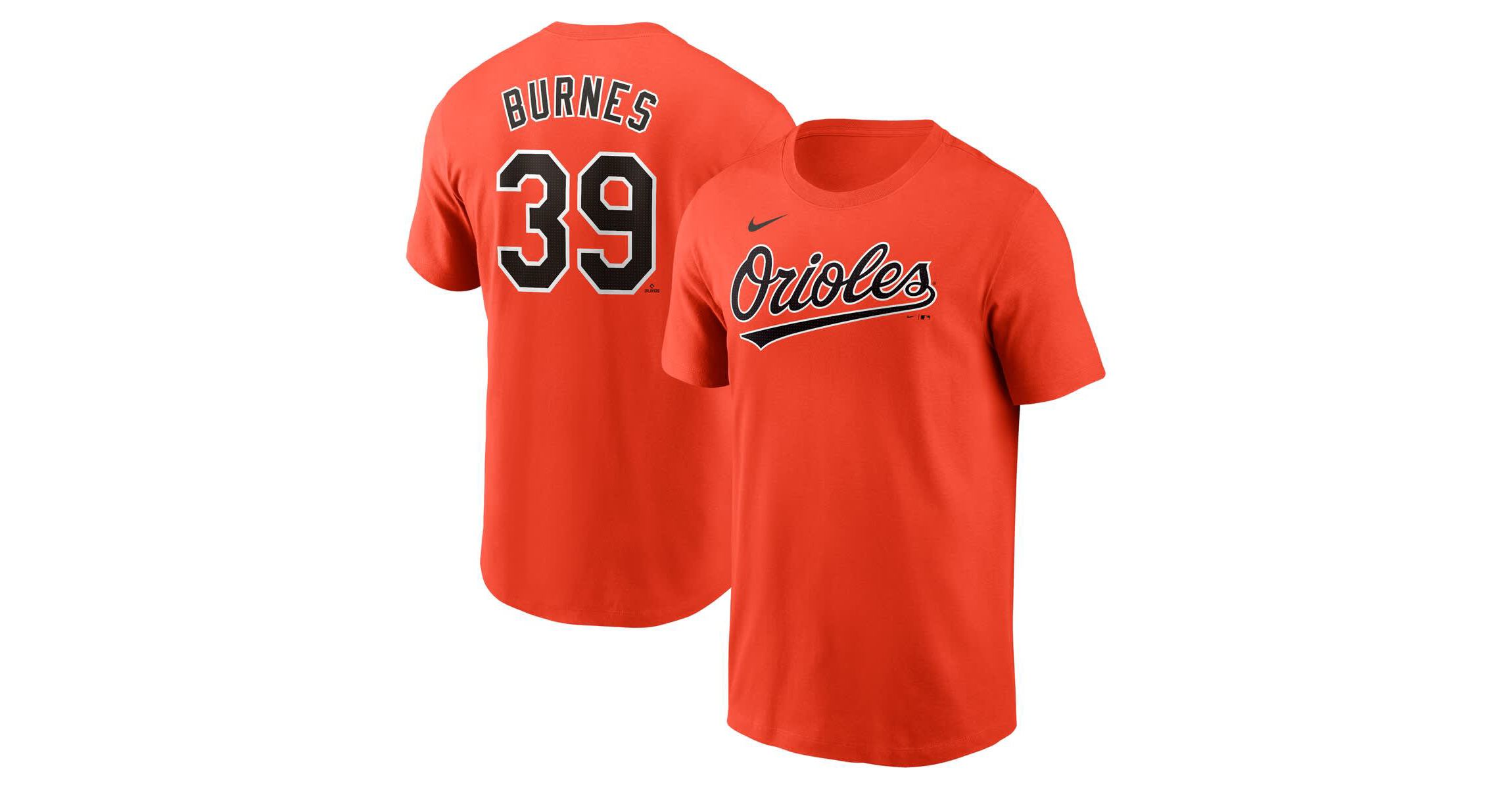 MLB Nike Corbin Burnes Baltimore Orioles Fuse Name & Number T-Shirt