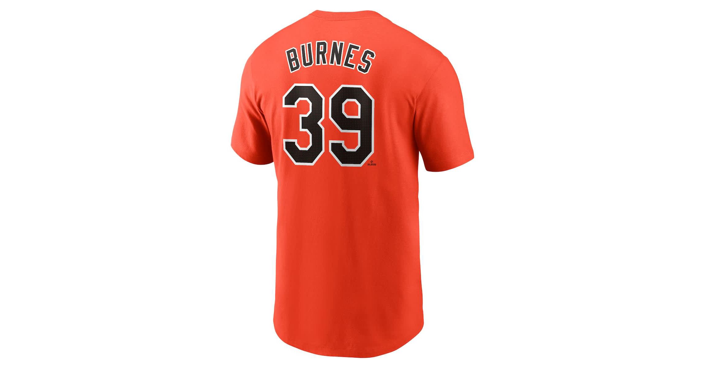 MLB Nike Corbin Burnes Baltimore Orioles Fuse Name & Number T-Shirt