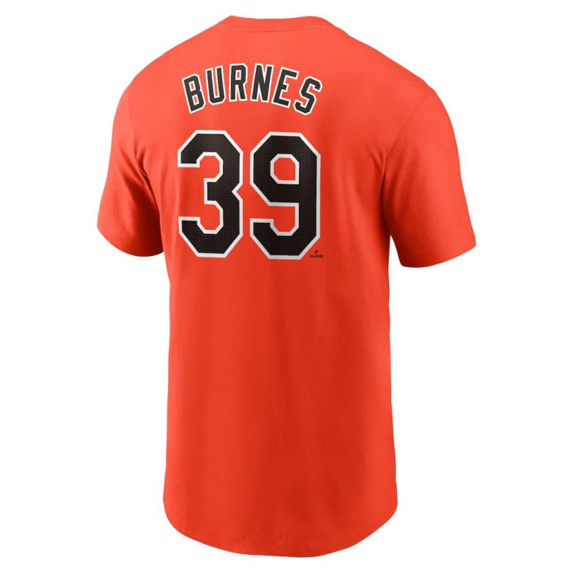 MLB Nike Corbin Burnes Baltimore Orioles Fuse Name & Number T-Shirt