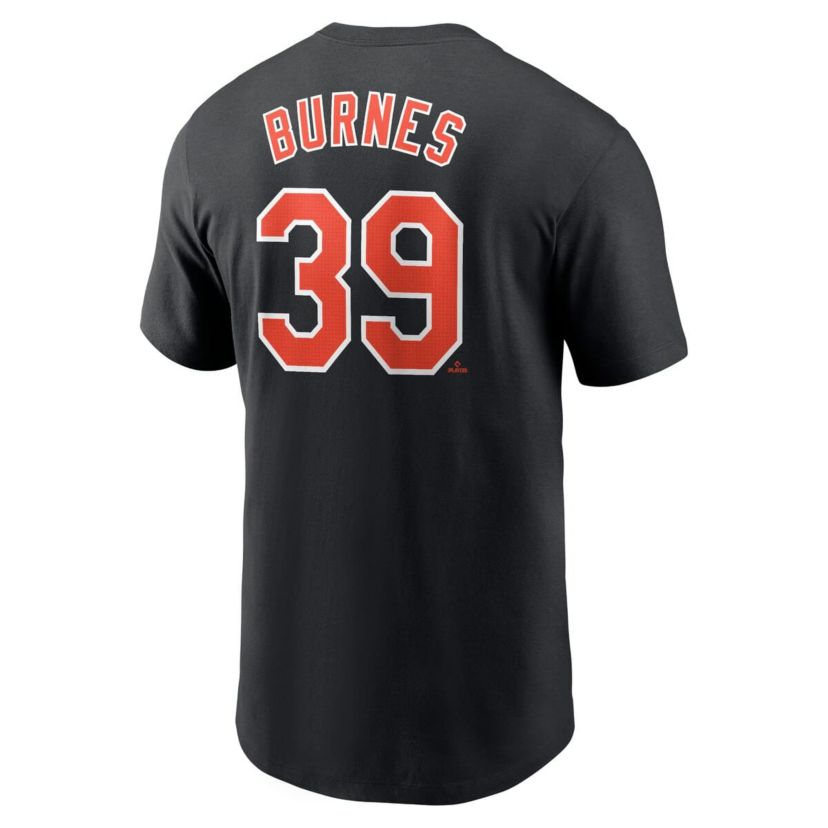 MLB Nike Corbin Burnes Baltimore Orioles Fuse Name & Number T-Shirt