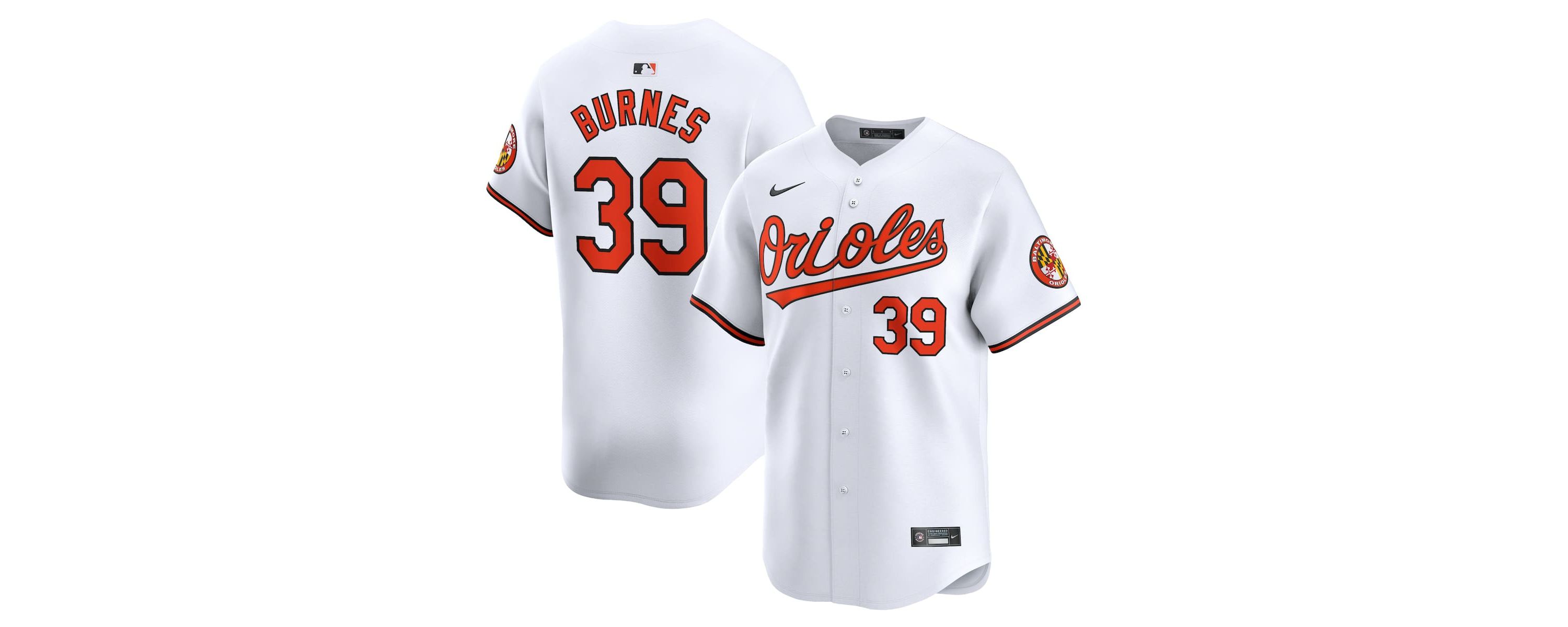 MLB Nike Corbin Burnes Baltimore Orioles Home Limited Player Jersey