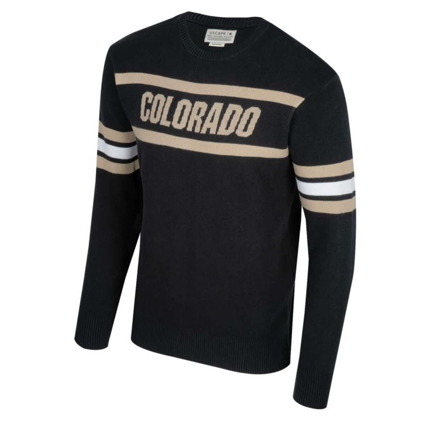 NCAA Unisex Colorado Buffaloes Renew Knit Vintage Pullover Sweater
