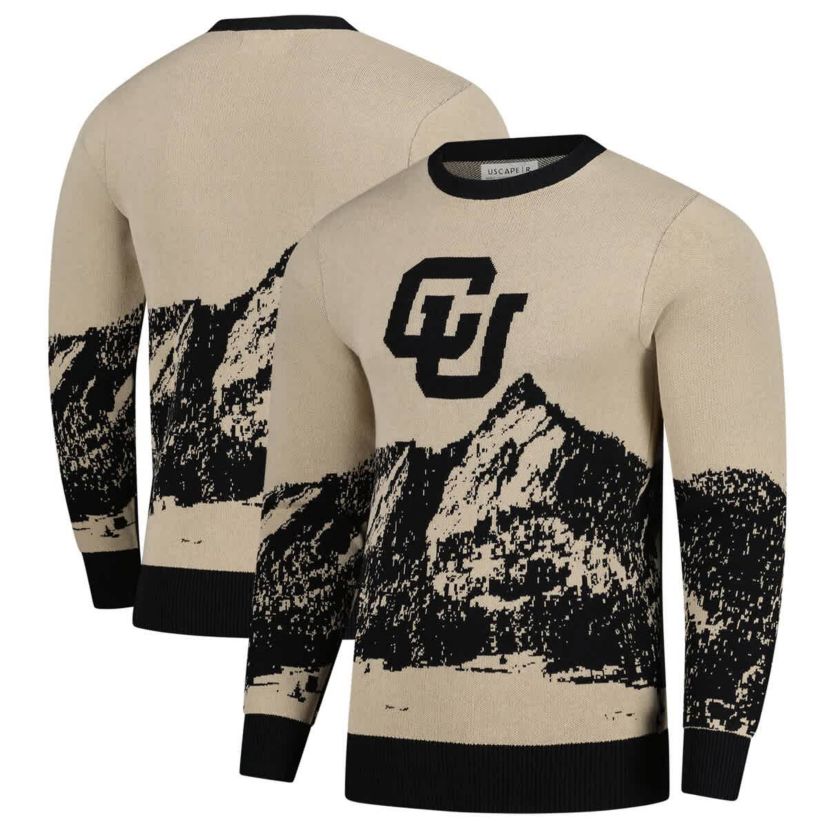 NCAA Unisex Colorado Buffaloes Renew Knit Vintage Pullover Sweater
